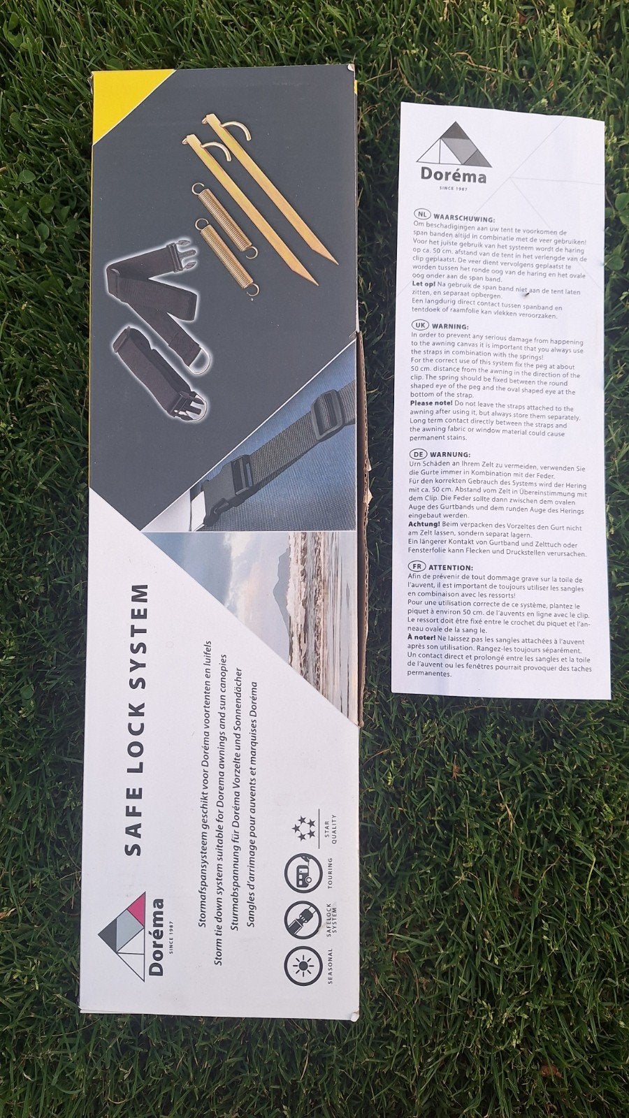 Dorema Safe Lock System stormbandset - NIEUW, Ophalen of Verzenden