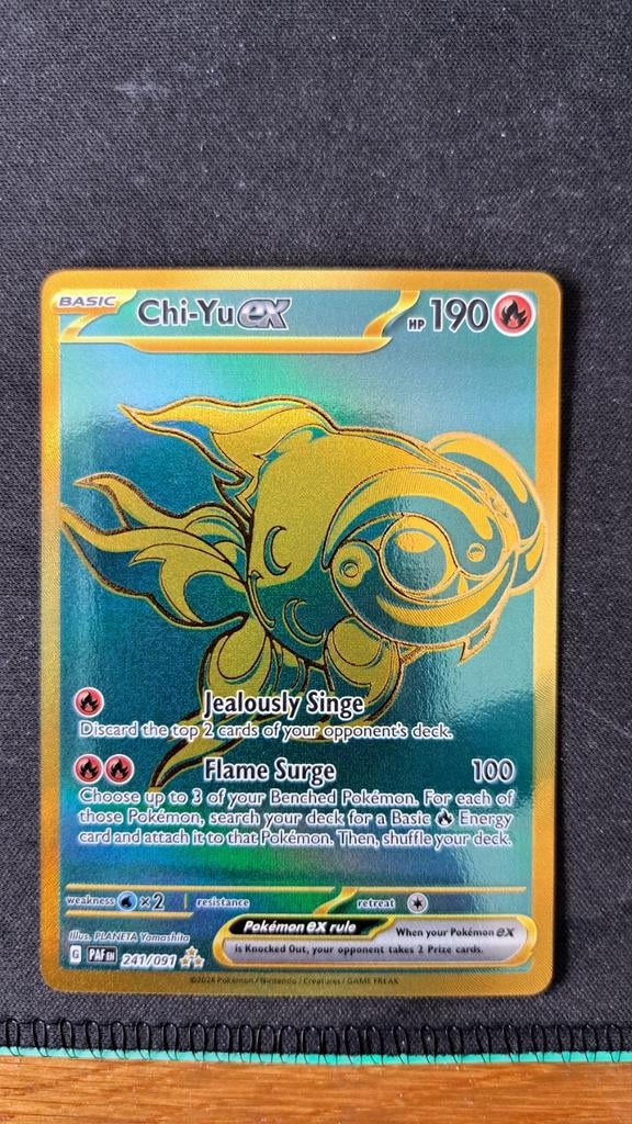 Chi-yu ex Paldean Fates PAF 241 Pokémon, Verzenden, Nieuw, Losse kaart, Foil
