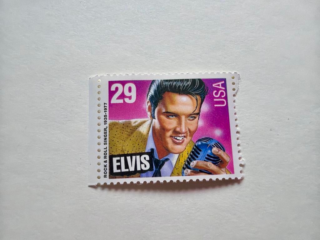 USA Elvis Presley Postzegel 29 Cent - Rock & Roll Zanger, Ophalen of Verzenden, Postfris, Noord-Amerika