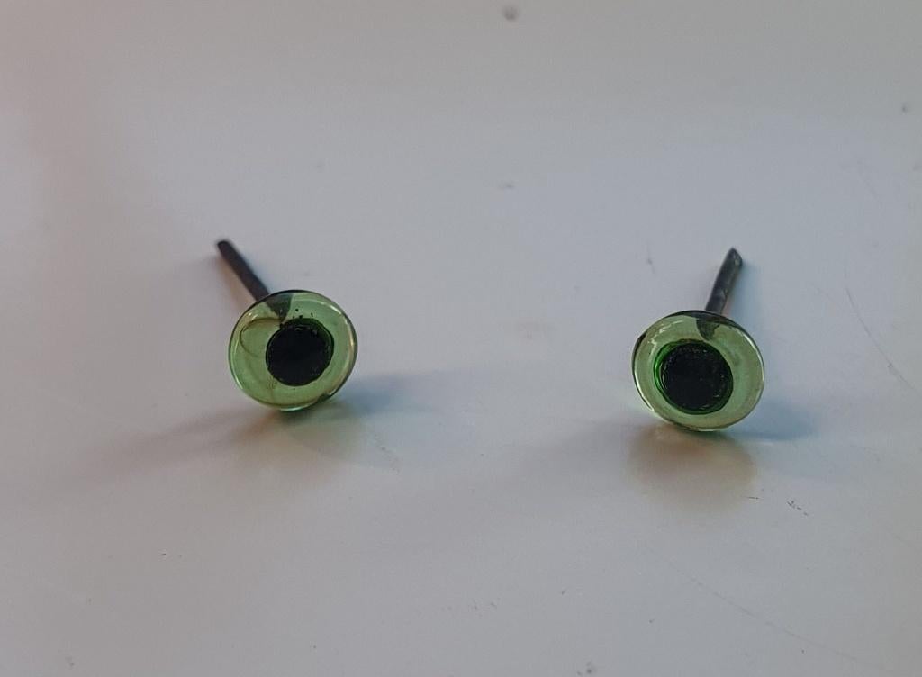 Glas oogjes voor o.a. Naaldvilten groen 5mm, Verzenden, Nieuw, Knutselmateriaal