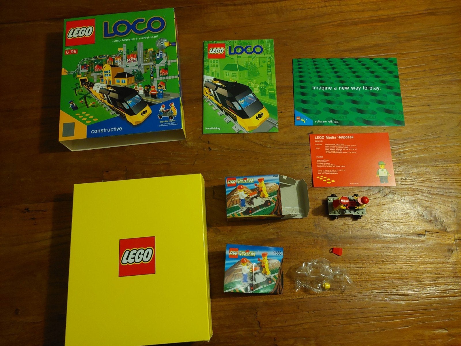 Lego set 2585 / lego loco computerspel, Overige thema's, Lego, Overige typen, Ophalen of Verzenden