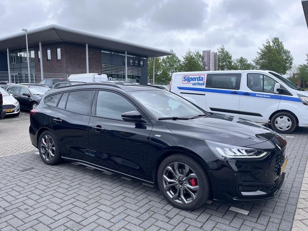 Ford Focus Wagon 1.0 EcoBoost Hybrid ST Line X | Automaat |, Stof, Gebruikt, Automatische klimaatregeling, Zwart
