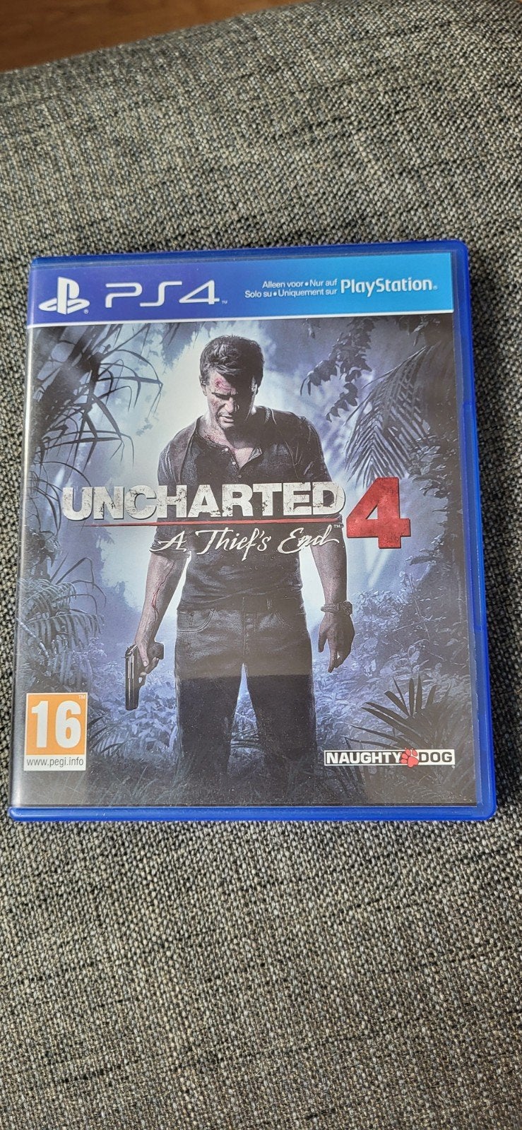 Uncharted 4: A Thief's End (PS4) - Zo goed als nieuw, Avontuur en Actie, Online, 1 speler, Ophalen of Verzenden