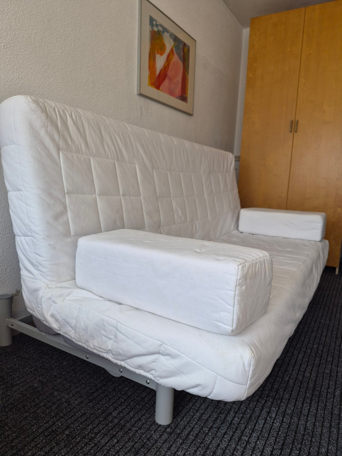 IKEA Beddinge slaapbank - tweepersoons, Gebruikt, Wit, Tweepersoons, 200 cm