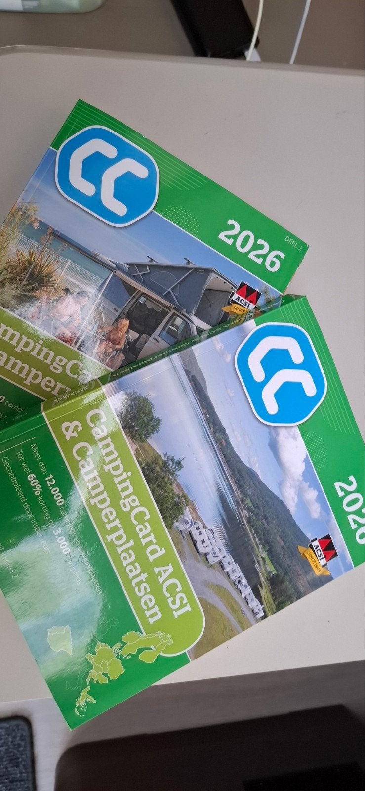 ACSI Camping & Camperplaatsen 2026 - Deel 1 & 2, Ophalen of Verzenden, Zo goed als nieuw, Catalogus