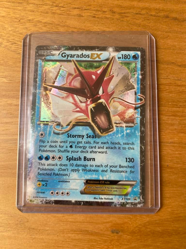 Pokémon Kaart Gyarados EX XY106 - Foil - Zo goed als nieuw, Ophalen, Zo goed als nieuw, Losse kaart, Foil