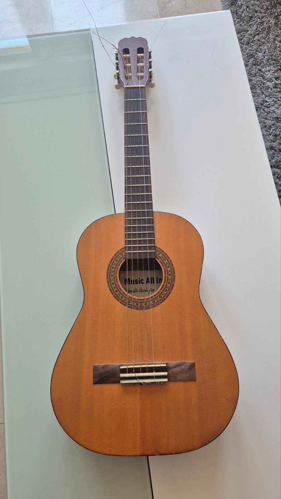 Music All In Klassieke Gitaar - Model 12, Muziek en Instrumenten, Ophalen, Gebruikt, Klassieke of Spaanse gitaar