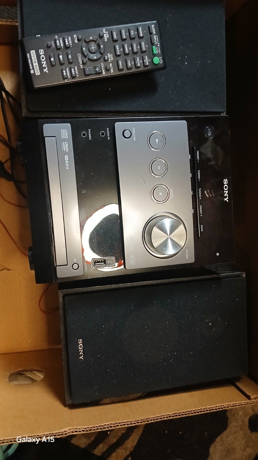 Sony HCD-DX400A DVD Receiver met speakers en ab, Gebruikt, Ophalen of Verzenden, Microset, Sony