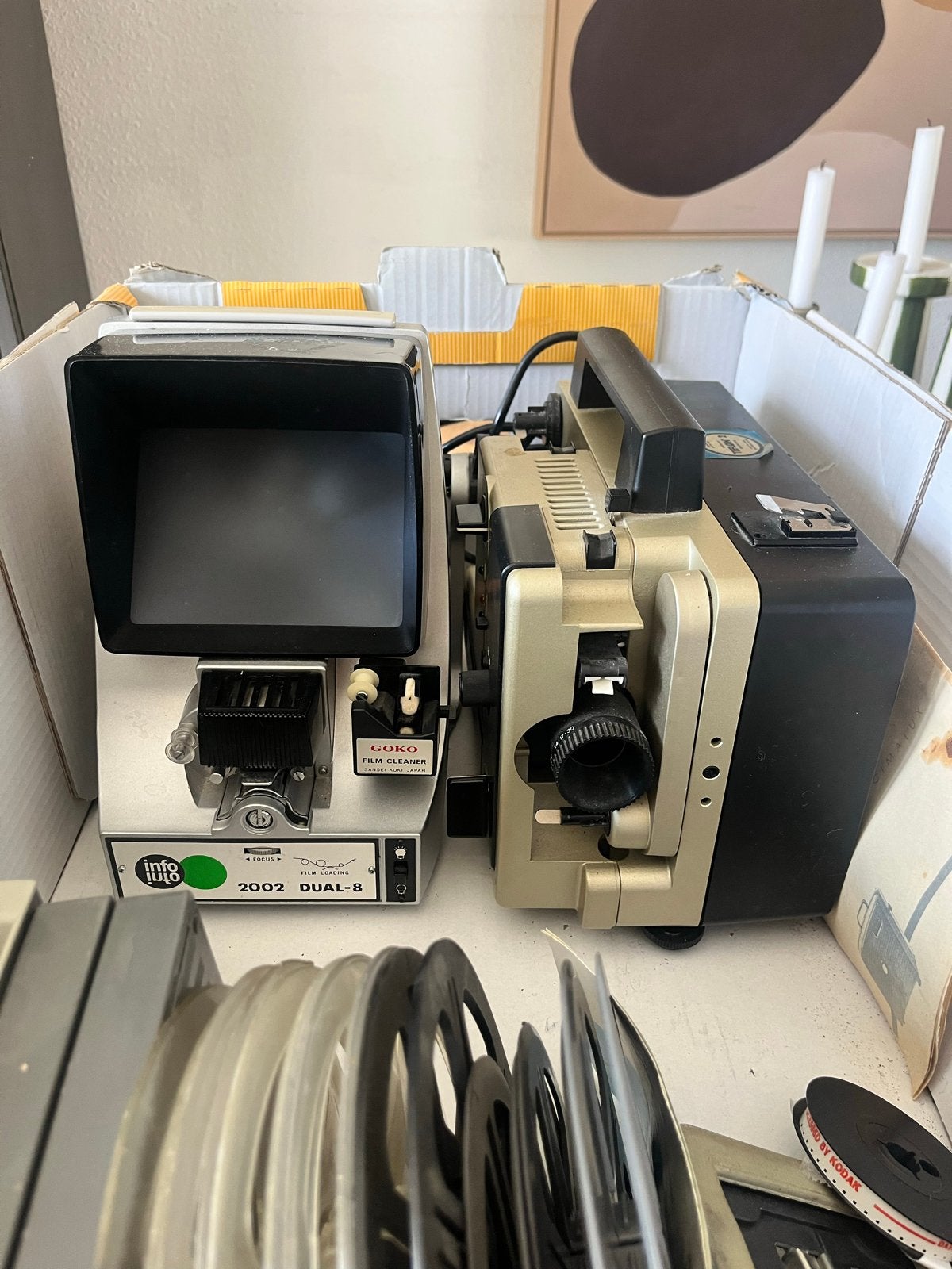 Eumig 614D Filmprojector & 8mm Movie Editor Viewer, Ophalen, Gebruikt, Overige technologieën, Overige resoluties