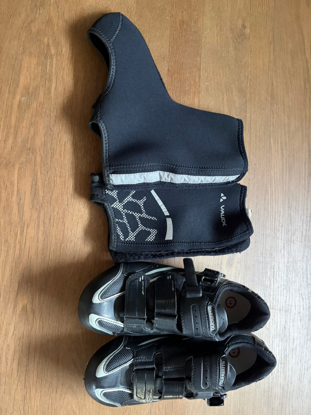 Fietsschoenen voor klikpedalen incl winterhoezen mt 41, Gebruikt, Schoenen, Overige maten, Ophalen of Verzenden