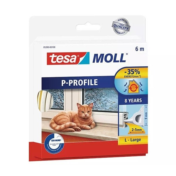 Testa tochtstrip P profiel (2x), Minder dan 4 cm, Overige materialen, 10 tot 15 m², Verzenden