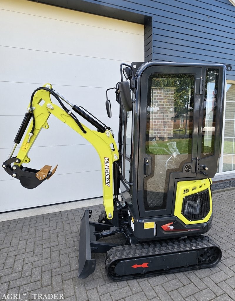 Kingway graafmachine minigraver Yama S15K 1200KG 3x graafbak, Verzenden, Heel Nederland, KINGWAY, Graafmachine