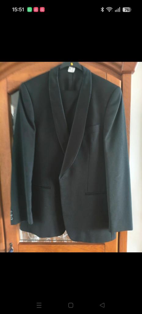 Klassieke smoking, Kleding | Heren, Ophalen of Verzenden, Zo goed als nieuw, Maat 48/50 (M), Zwart
