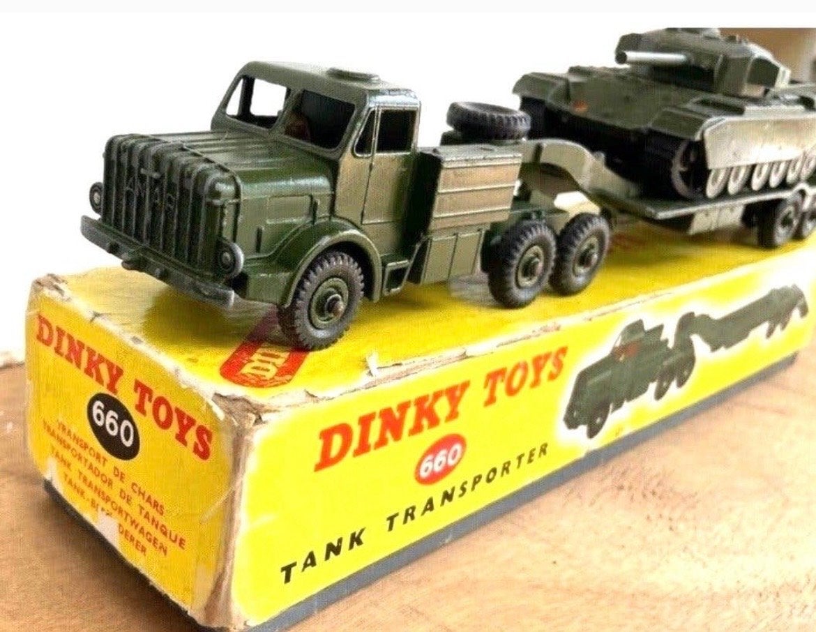 Dinky Toys 660 Tank Transporter met Centurion Tank, Ophalen of Verzenden