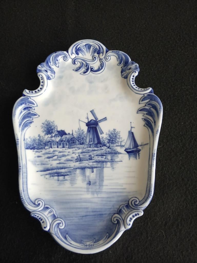 Plaqette Delfts blauw afbeelding, Ophalen of Verzenden