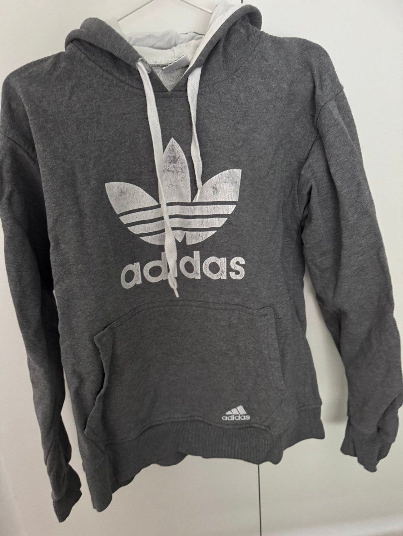Adidas hoodie, Ophalen, Gedragen, Maat 52/54 (L), Grijs