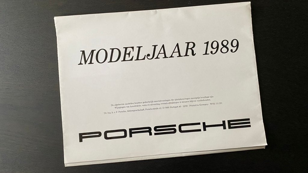 40 Pon Porsche Import Poster 1989, Ophalen, Zo goed als nieuw, Porsche