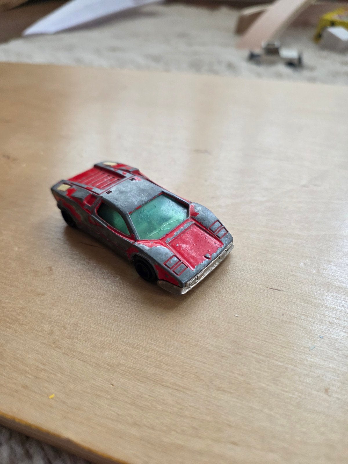 Majorette Lamborghini Countach - Vintage Speelgoedauto, Ophalen of Verzenden, Gebruikt, Auto, Overige merken