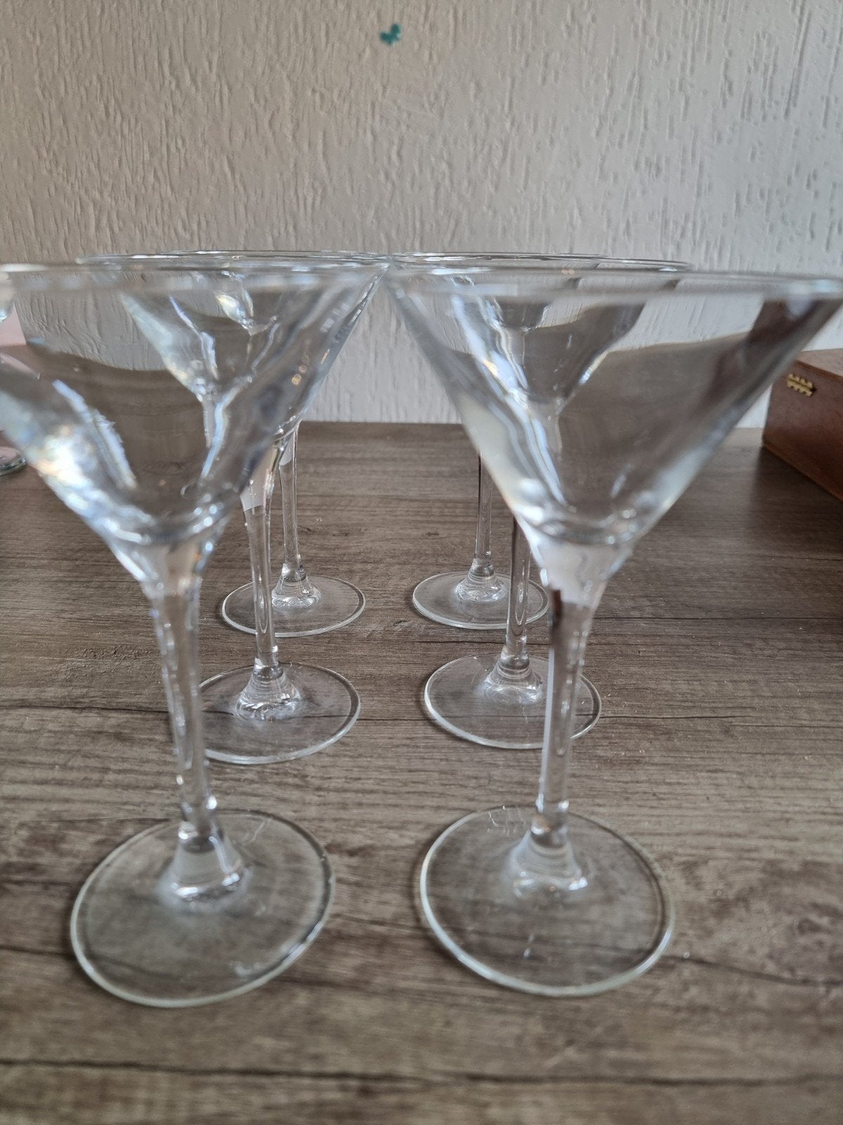 6 cocktailglazen in nieuwstaat, Huis en Inrichting, Ophalen, Nieuw, Glas