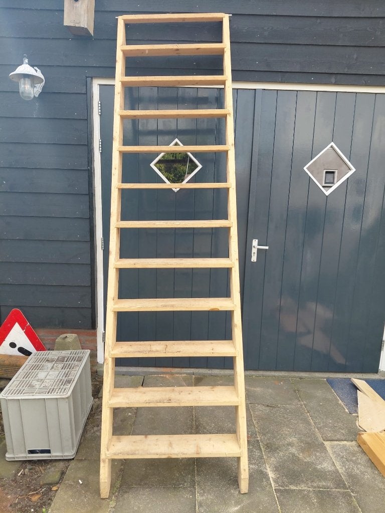 Houten zolder trap, Ophalen, Zo goed als nieuw, Trap, 2 tot 4 meter