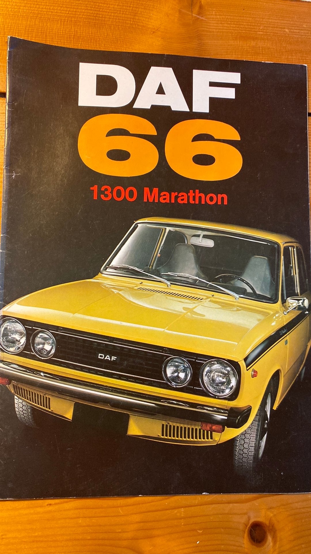 Daf 66 1300 marathon brochure, Ophalen of Verzenden, Zo goed als nieuw, Overige merken