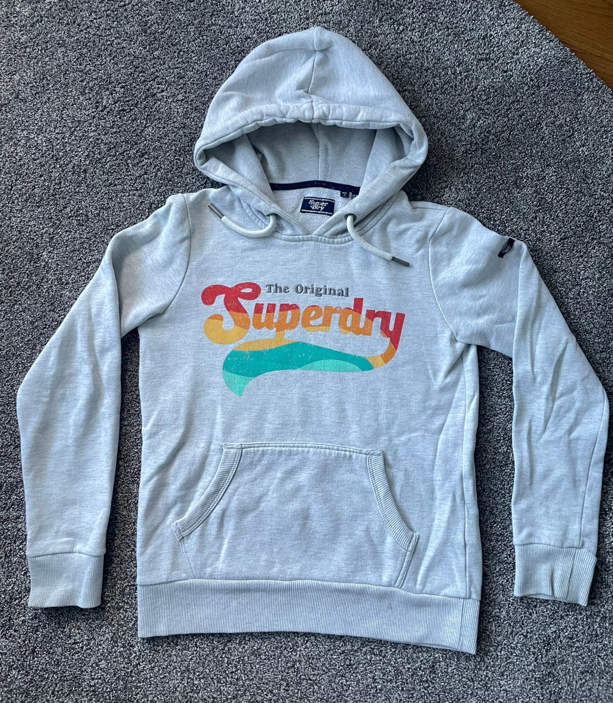 2 gemeleerde superdry truien mt 34, Ophalen of Verzenden, Zo goed als nieuw, Maat 34 (XS) of kleiner, Grijs