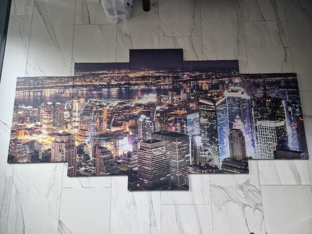 Skyline 5 Luik, 125 cm of meer, Ophalen of Verzenden, 75 – 100, Print