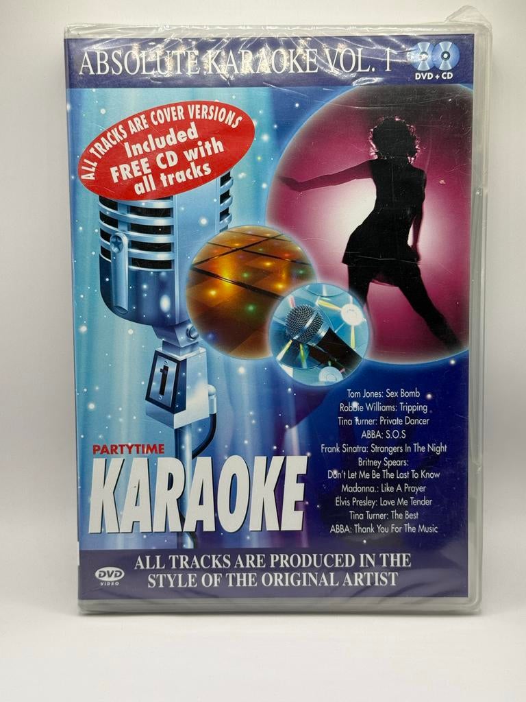 011. Absolute Karaoke Vol. 1 DVD + CD - Nieuw in verpakking, Alle leeftijden, Verzenden, Nieuw in verpakking
