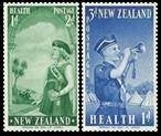NEW ZEALAND 1958 Health – Scouting, Michel: 374-75, Postfris, Verzenden, Postfris