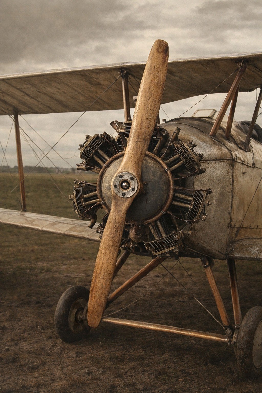 Unieke 7-cilinder Radiaalmotor Sterrenmotor met Propeller, Ophalen