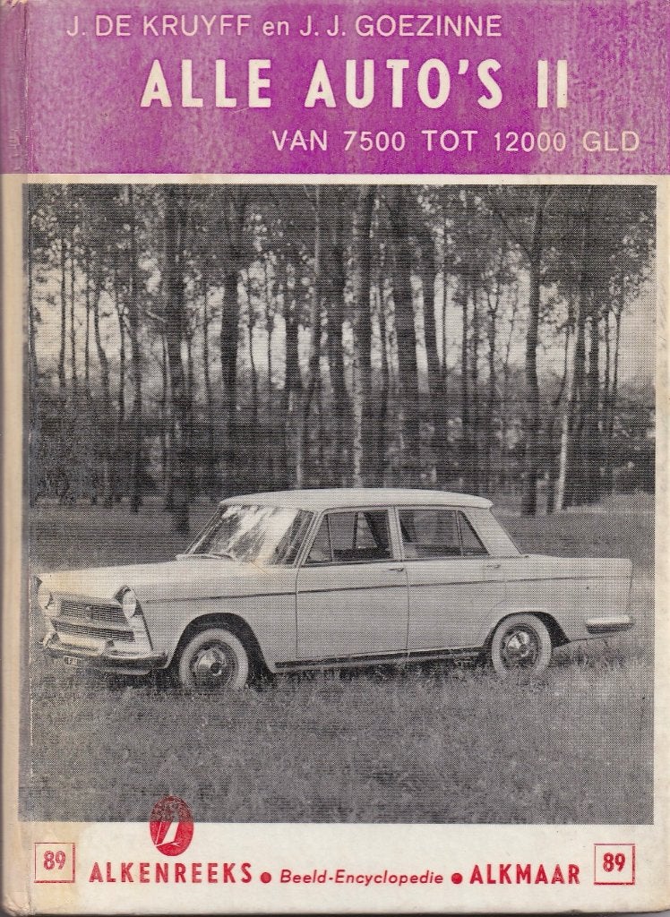 Boekje Alle auto's II, Gelezen, Algemeen, Ophalen of Verzenden, De Kruyff en Goezinne