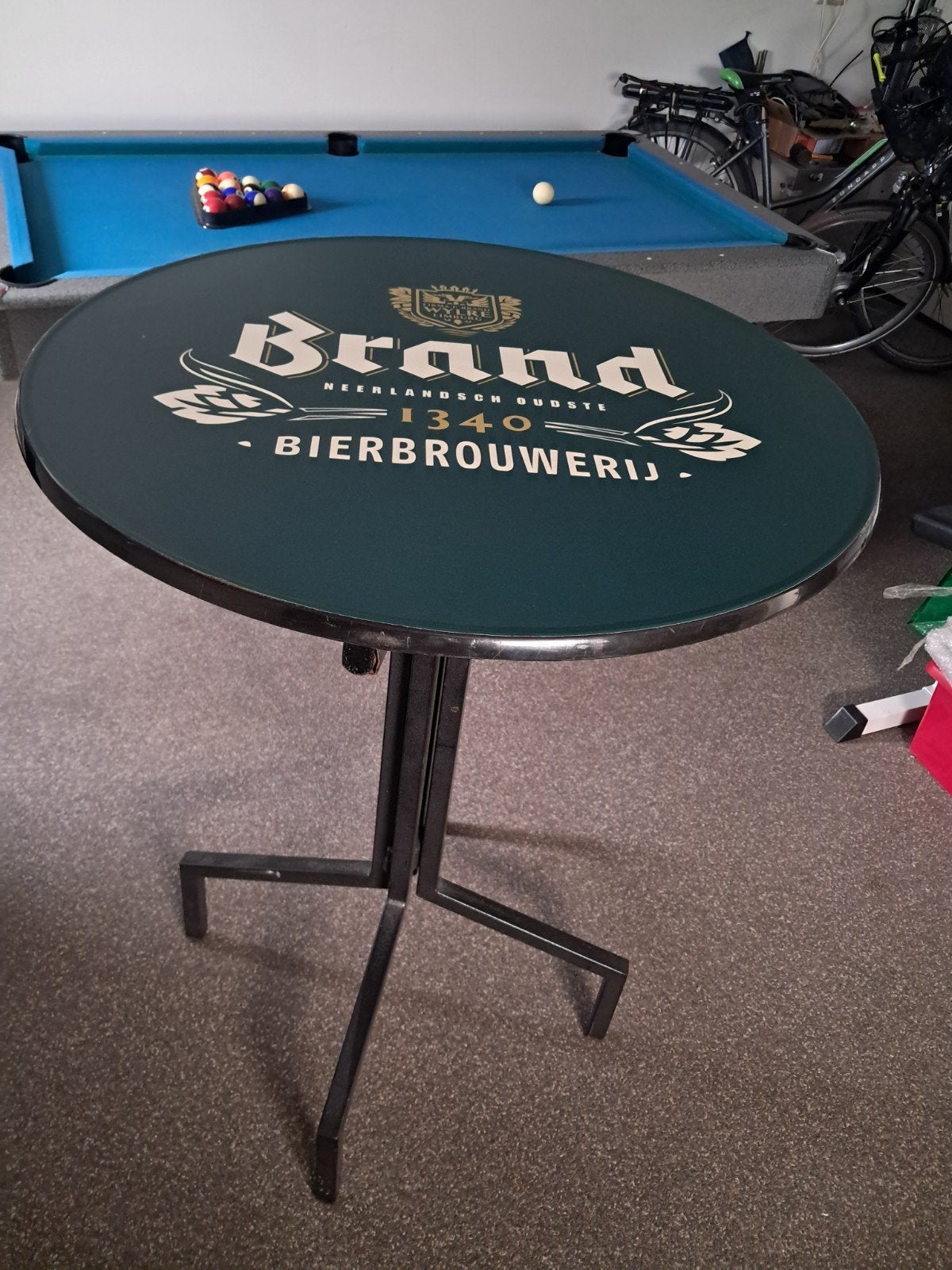 Brand Bier Brouwerij statafel - inklapbaar Brandbier, Ophalen, Gebruikt