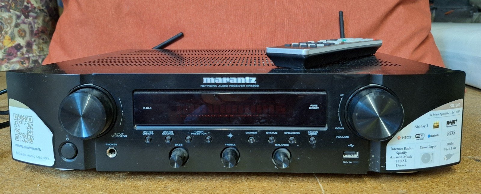 Marantz NR1200 Netwerk Audio Receiver - Zo goed als nieuw, Marantz, Ophalen of Verzenden, Zo goed als nieuw, 60 tot 120 watt