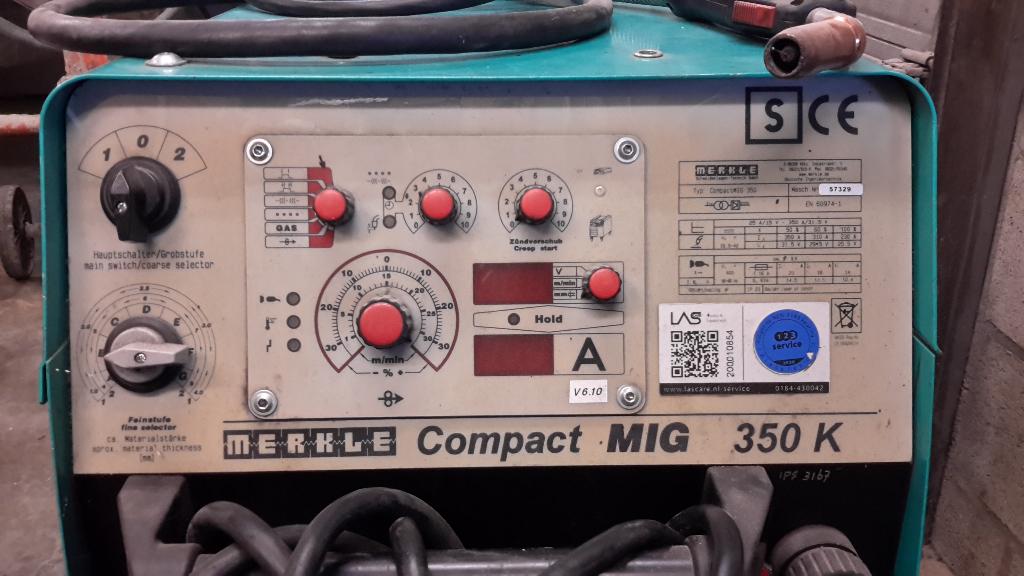 Merkle co2 professioneel lasapparaat, Ophalen, Gebruikt, 250 ampère of meer, Co2