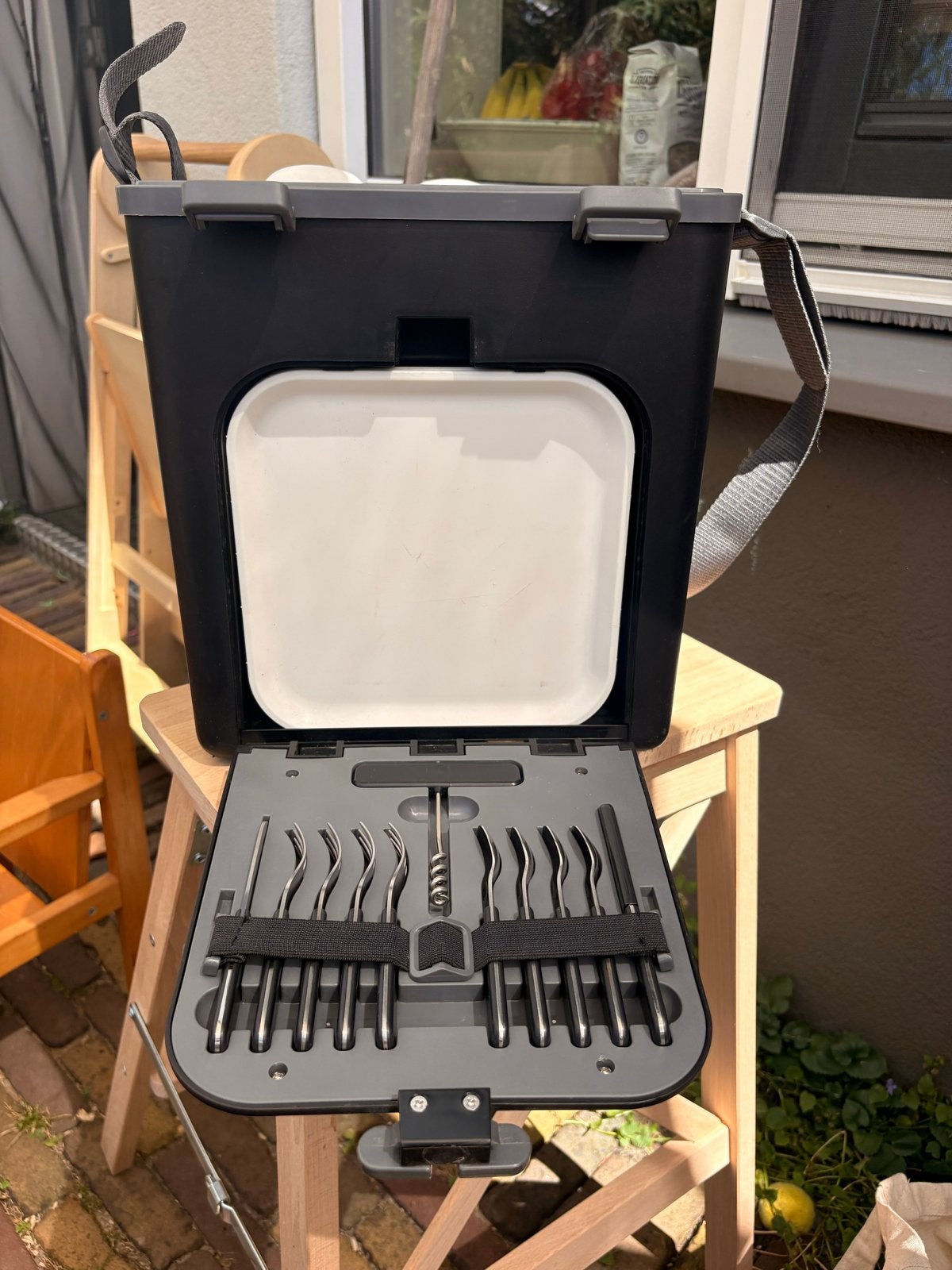 Lexus Picknickset / Koelbox met Bestek en Bekers, Caravans en Kamperen, Kampeeraccessoires, Ophalen, Gebruikt