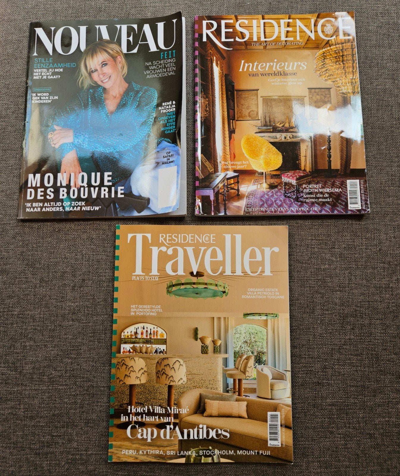 Nouveau, Residence, Residence Traveller magazines, Ophalen of Verzenden, Gelezen, Damesbladen