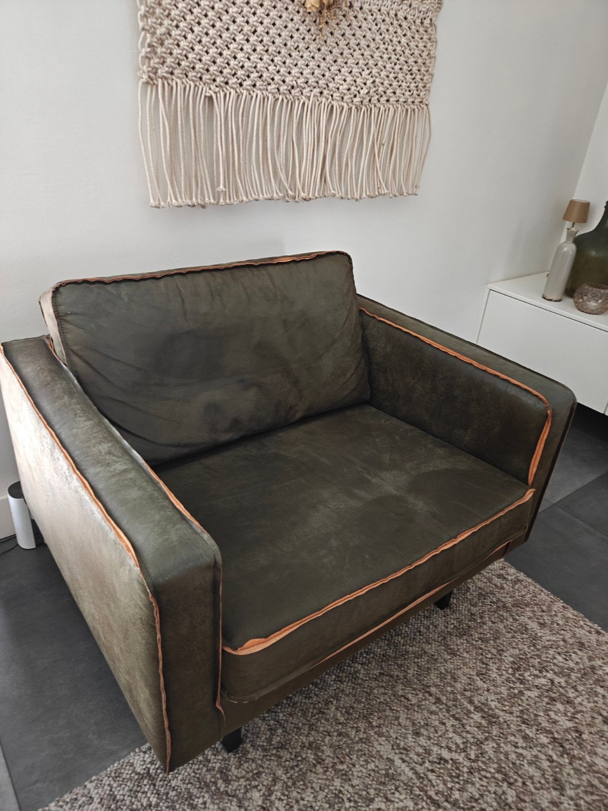Comfortabele fauteuil - 106 cm breed, Ophalen, Gebruikt, 75 tot 100 cm, 100 tot 125 cm