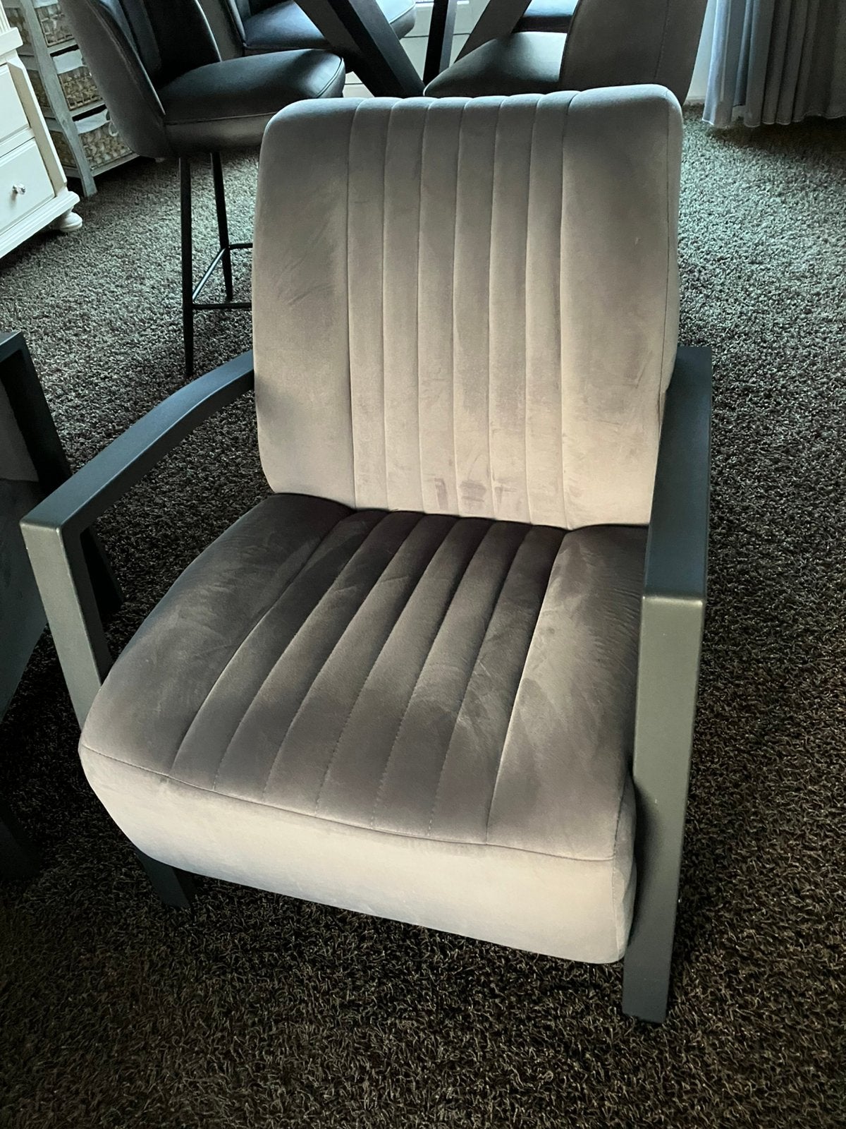2 fauteuils. Antraciet., Ophalen, Zo goed als nieuw, 75 tot 100 cm