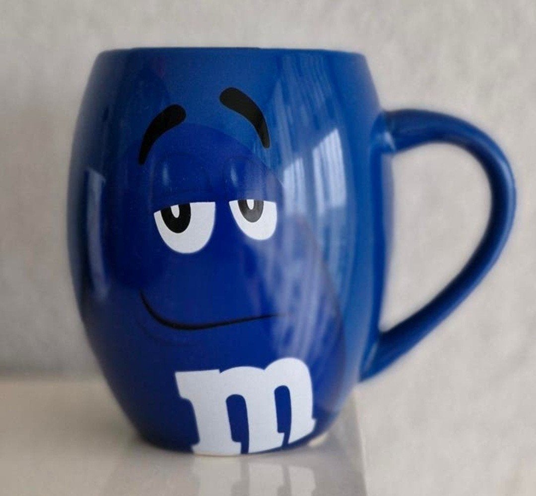 Beker M&M Blauw, Ophalen of Verzenden, Zo goed als nieuw, Gebruiksvoorwerp