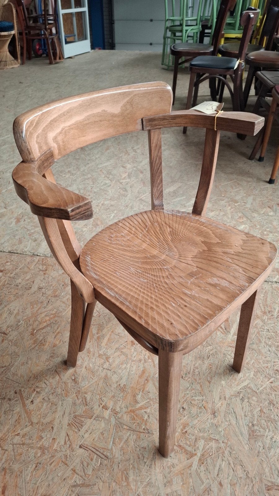 13 thonet cafe bistro stoelen HUTTEN met print bruin hout, Ophalen of Verzenden