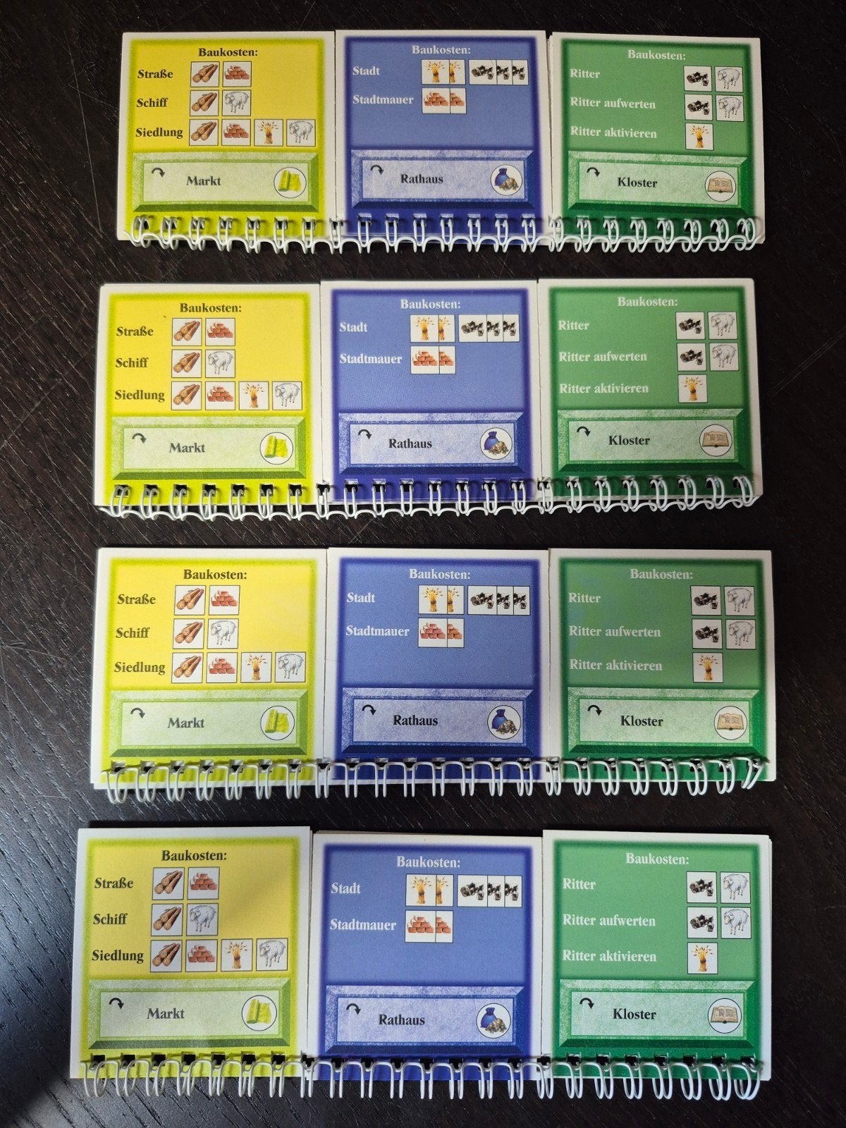Originele stadskalenders Steden en Ridders houten versie, Vijf spelers of meer, Ophalen of Verzenden, Zo goed als nieuw, 999 games