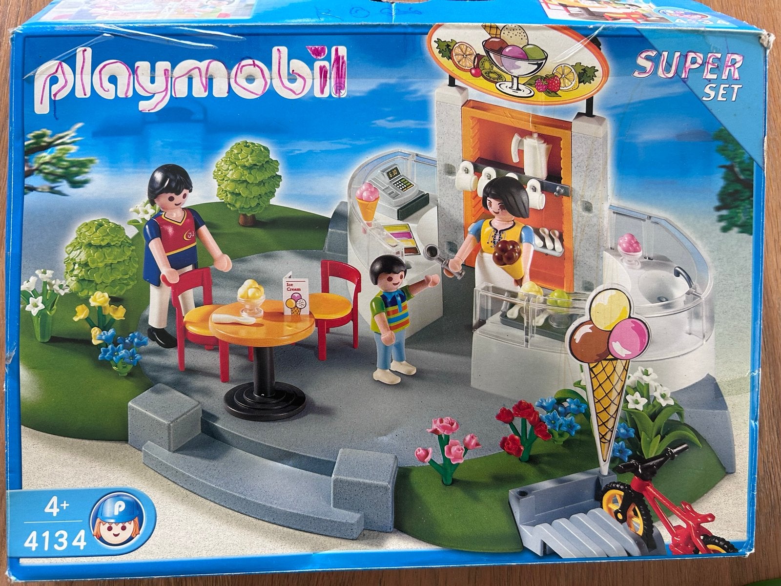 Playmobil Super Set IJssalon 4134, Gebouw, Complete set, Ophalen of Verzenden, Zo goed als nieuw