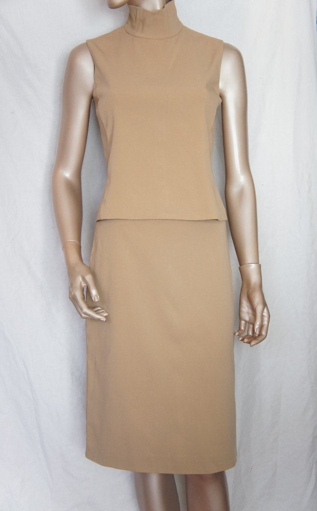 MAX MARA set (top en rok) maat 38, Maat 38/40 (M), Kostuum of Pak, Beige, Ophalen of Verzenden