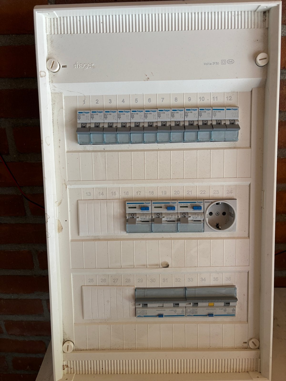 Nieuwe Hager Volta groepenkast - Ongebruikt, Ophalen, Nieuw, Hager, Groepenkast