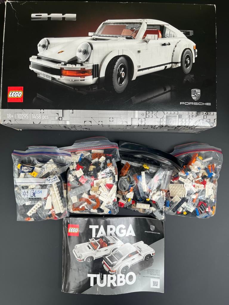 Lego Porsche 911 (10295) Icons - Compleet met doos en boekje, Ophalen of Verzenden, Gebruikt, Complete set, Lego