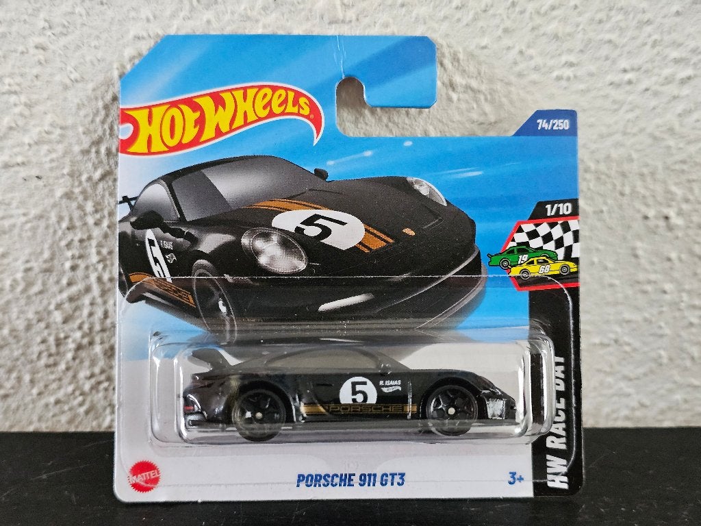 Hot Wheels Porsche 911 GT3 HotWheels, Overige merken, 1:50 of kleiner, Auto, Verzenden