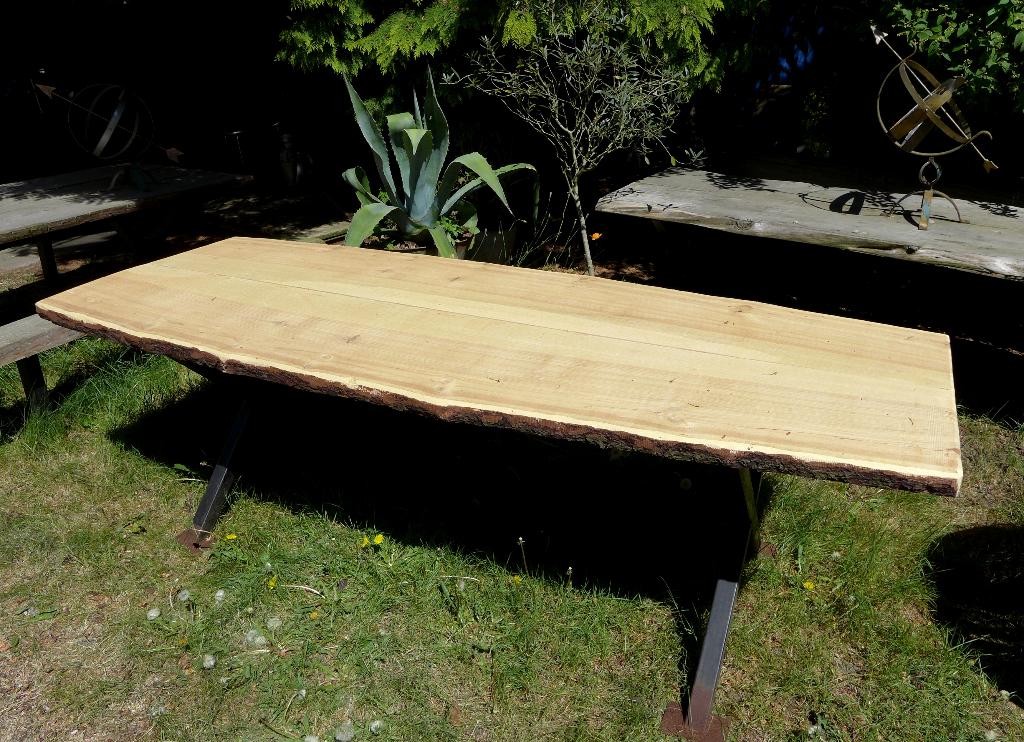 prachtige grote boomstam  tuintafel  242 cm, Ophalen, Onbekend, Nieuw, Onbekend