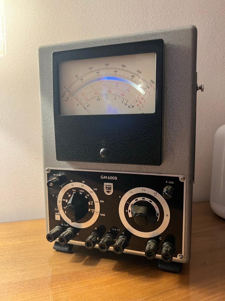 Vintage Philips GM 6008 Universele Meter, Ophalen of Verzenden, Gebruikt, Multimeter