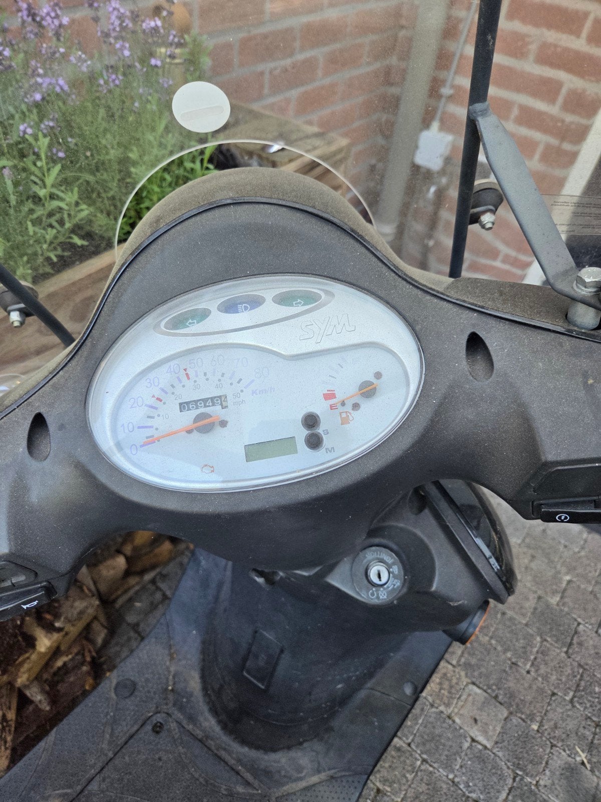 SYM Fiddle II 50S Scooter - Zwart, Gebruikt, Gebruikt, Maximaal 45 km/u, Ophalen of Verzenden, Benzine