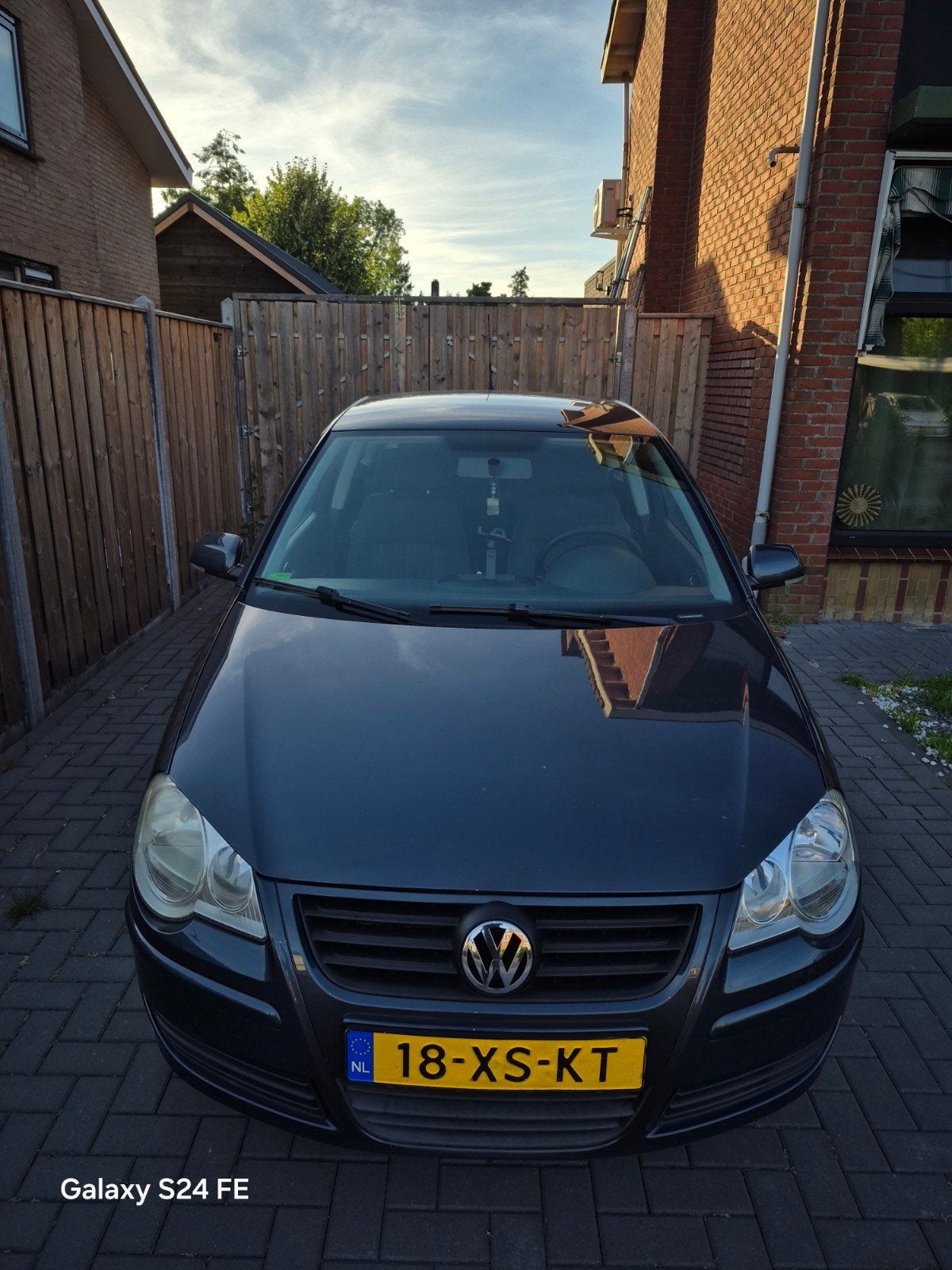 Volkswagen Polo 1.4 16V 59KW 2007 Blauw km 175534, Auto's, Voorwielaandrijving, 40 €/maand, 4 cilinders, Blauw